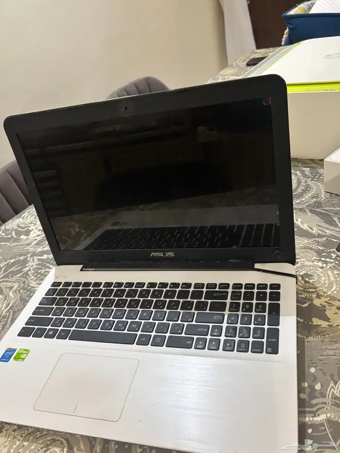 لابتوب اسوس وطابعه اتش بي 10