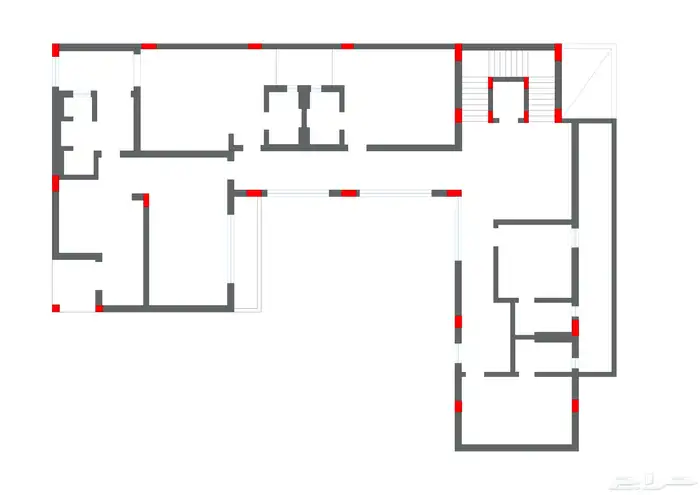 رفع مساحي وكشف أعمدة 13