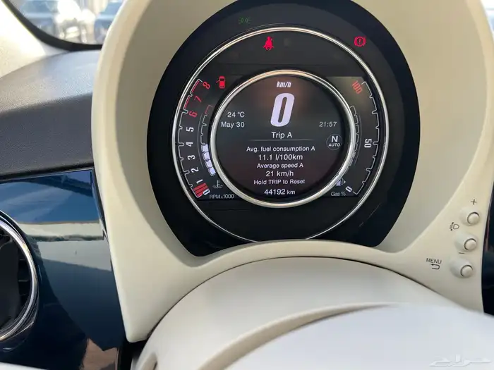 فيات 500C 2020 نظيف مخزن مستخدم واحد ممشى قليل سعودي 15