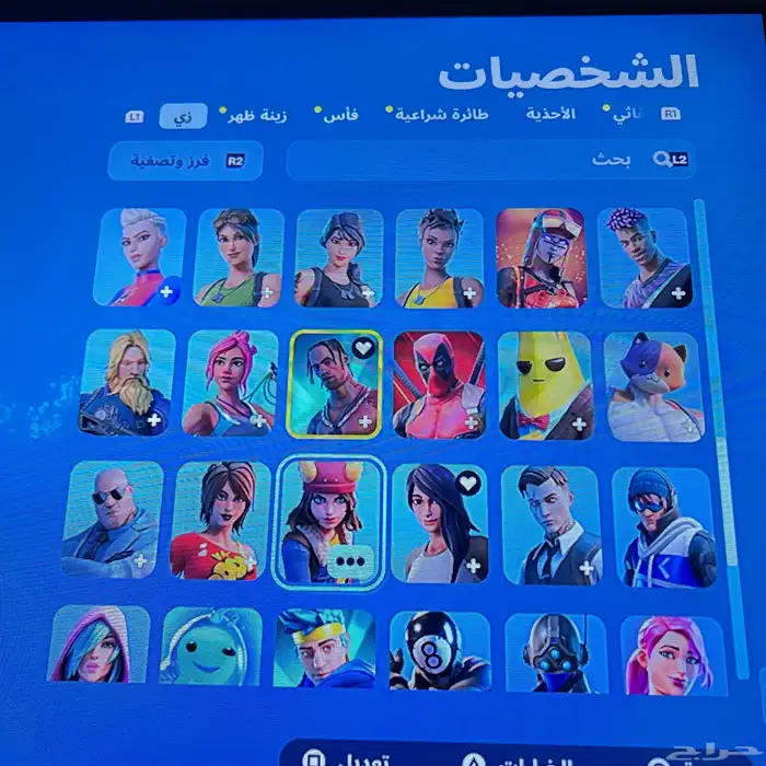 حساب سوني وسكنات نادره فورت نايت 4