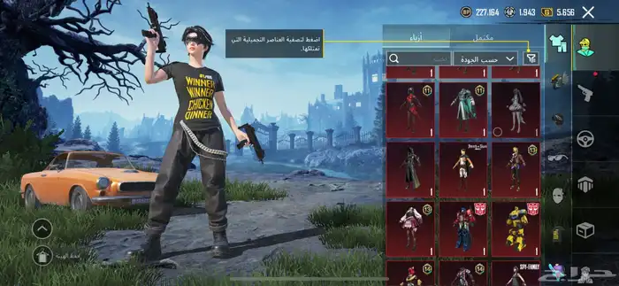حساب ببجي ممتاز . 3