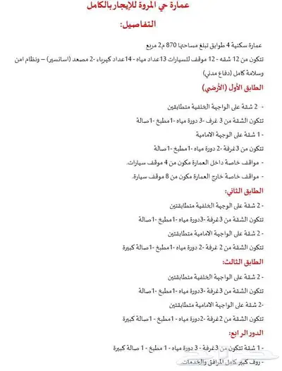عمارة جديدة للبيع حي المروة index