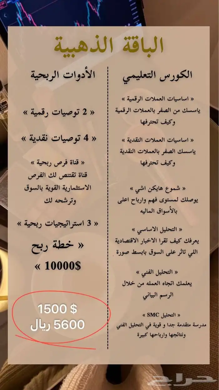 فرصة ذهبية تعلم مجال استثماري عالي الدخل من الصفر 7