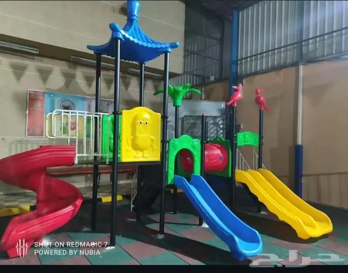 مجموعه مراجيح وزحاليق حدائق وشاليهات استراحات للالطفال 1