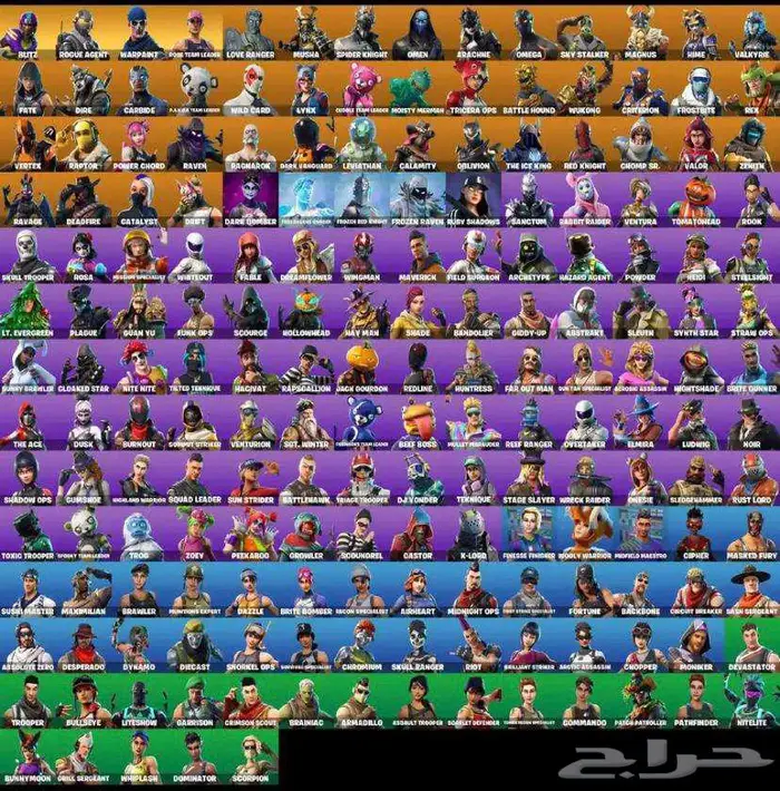 السلام عليكم ورحمة الله وبركاته حساب فورت عشوائي انت و حظك 1