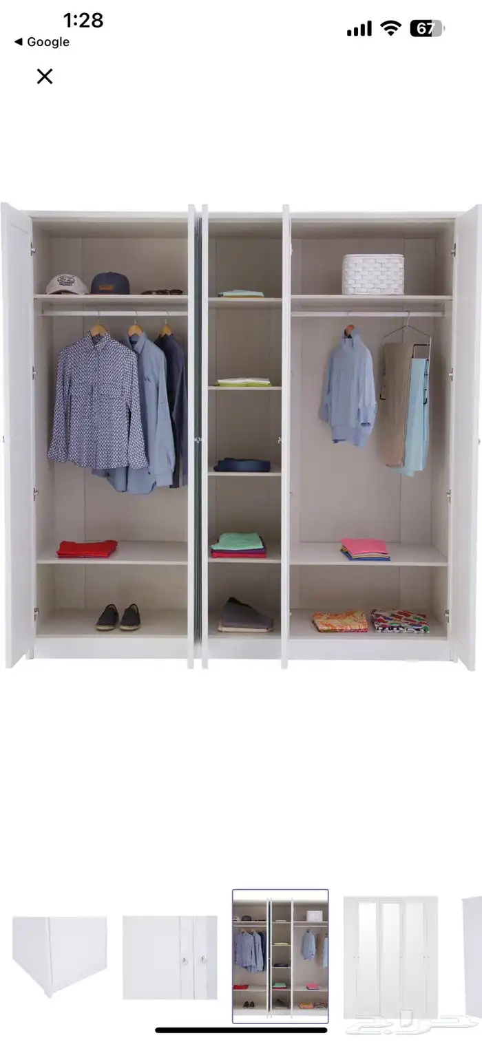 دولاب ابيض 5 ابواب 2
