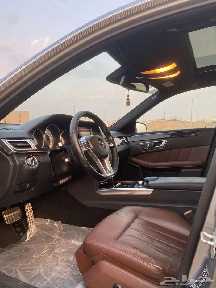 E300 AMG جفالي   فضي داخل بني 9