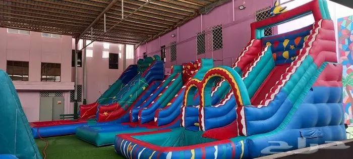 نطيطات ملعب صابوني زحليقه مائيه العاب نطيطه 0