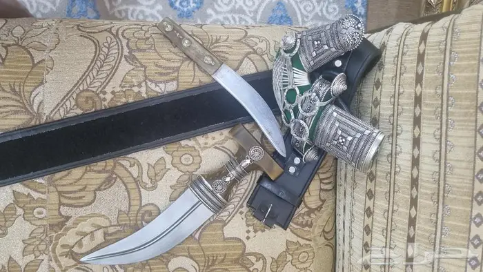 جنبية خنجر راس قرن طبيعي وسلة سيناو كفو 1
