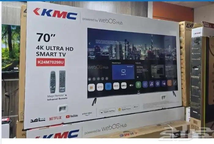 بيع شاشه تلفزيون 75 و65 و55 واي فاي 6