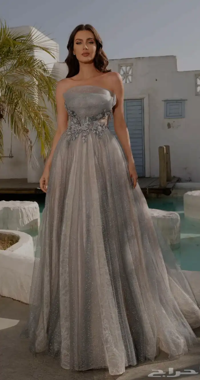 فستان ملكة شبكة او سهرة 0