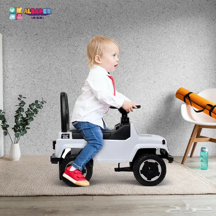 سيارة دف اطفال بتصميم همر - سياره ركوب للاطفال مع موسيقى 4