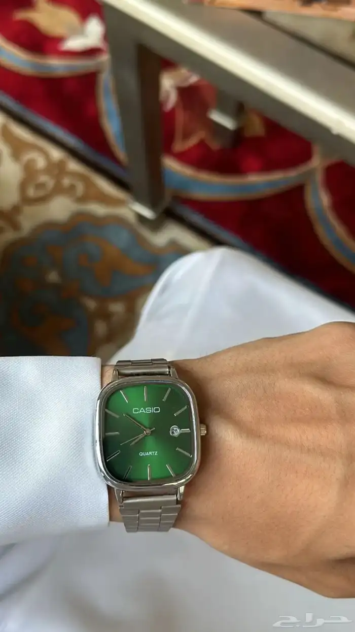 ساعة كاسيو اخضر 0