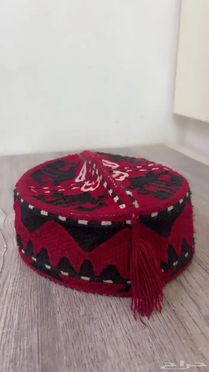 طاقيه باكستانيه حمراء 0
