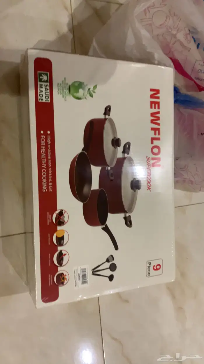 بيع 4 قدور جديده بكرتونتها صناعه سعوديه 0