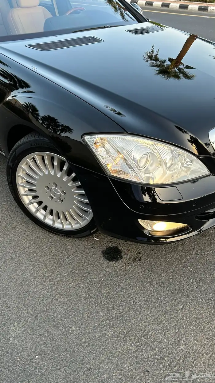 مرسيدس (مخزنه) S500 فل كامل بحالة نادرة جدا  (تم البيع) 3