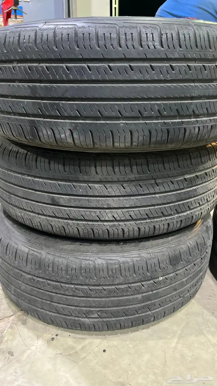 كفرات مع جنوطها مستعمله 0