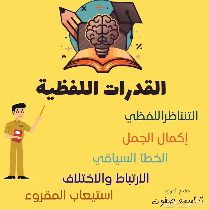 معلم قدرات لفظية. 0
