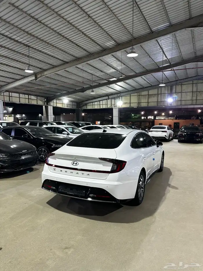 هيونداي سوناتا ابيض 2022 بنزين وارد كوريا 4