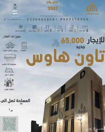 تاون هاوس للايجار في الرمال index