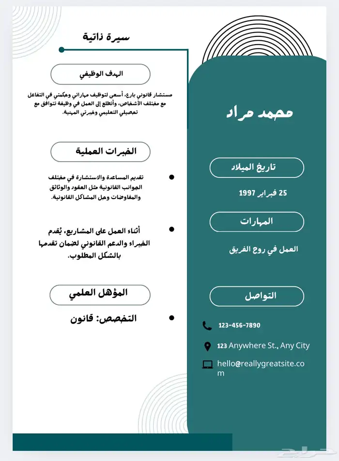 تصميم سيرة ذاتية (CV) احترافية ATS وتصميم ملف لنكد إن 2