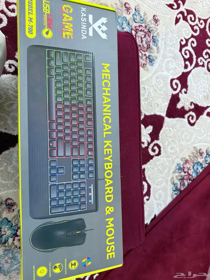 كيبورد مكانيكي RGB وسريع الاستجابة جديد لم يستخدم 1