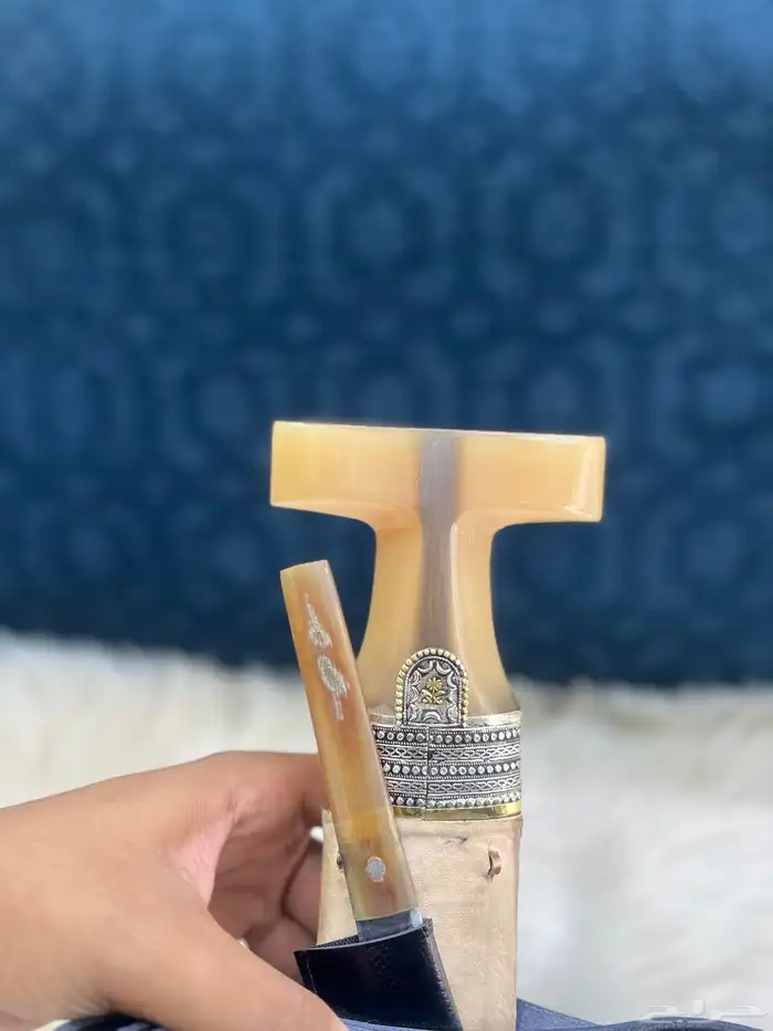 خنجر فضة حك زراف 3
