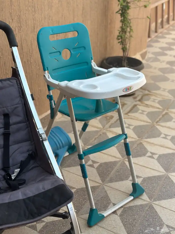 عربية اطفال وكرسي طعام 1