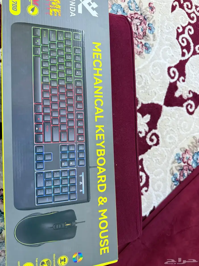 كيبورد مكانيكي RGB وسريع الاستجابة جديد لم يستخدم 0
