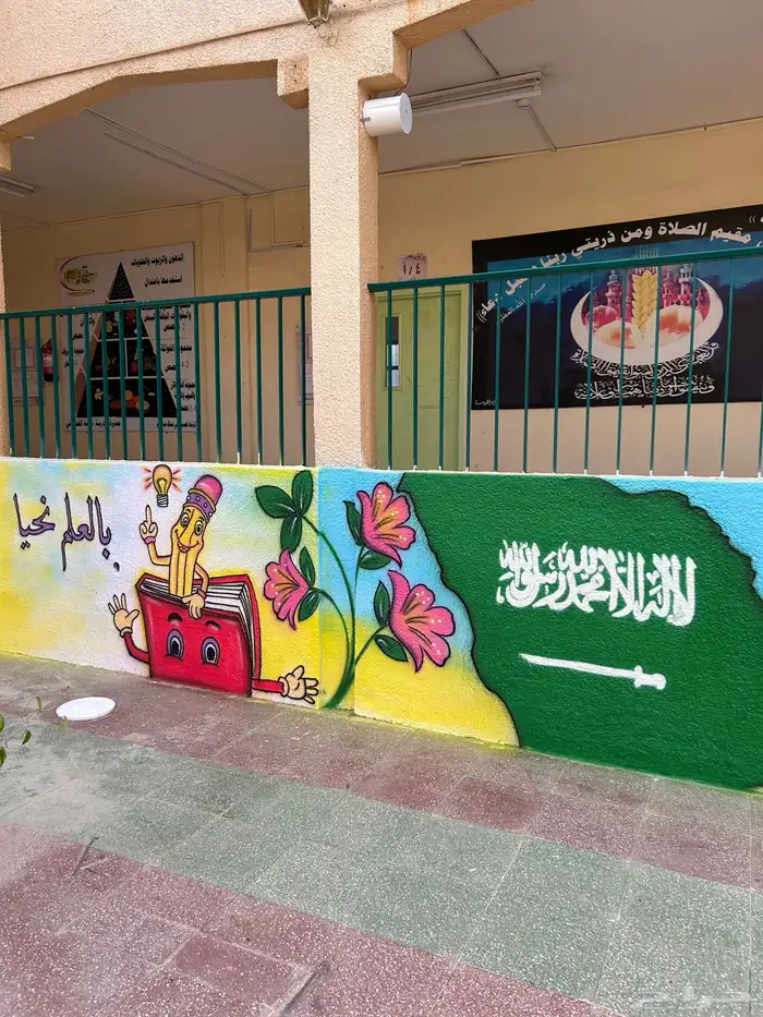 رسام جرافيتي رسم مدارس كافيهات مغاسل سيارات 0