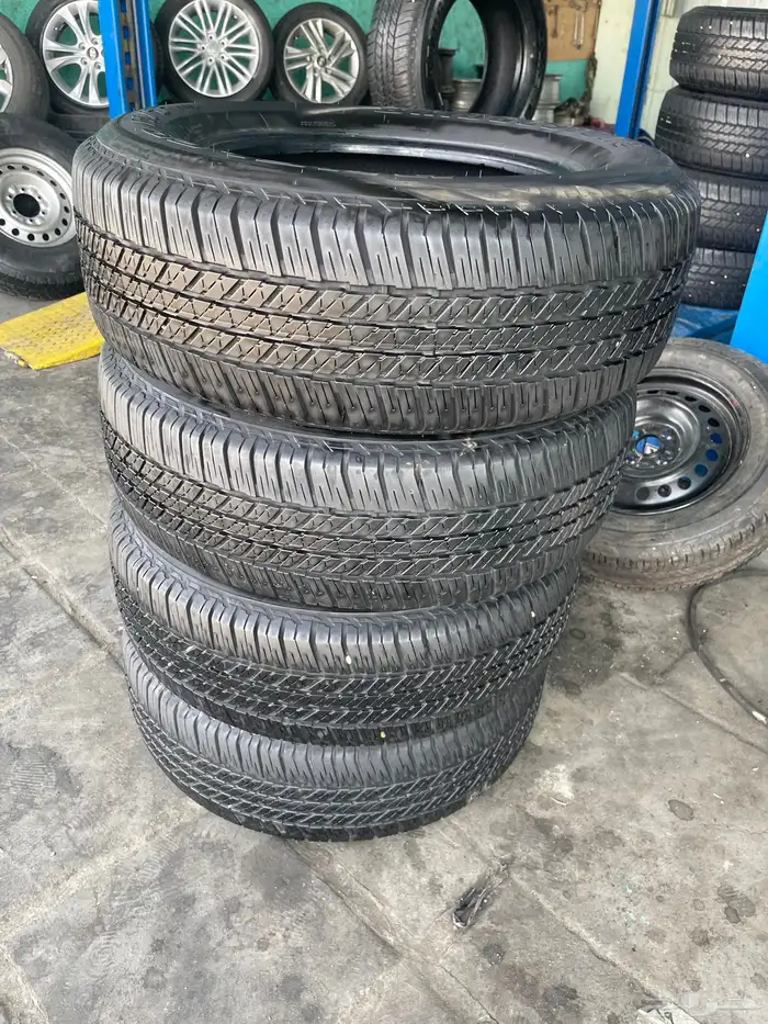 طقم كفرات برجستون نضيف اخو الجديد 255 65 17 1