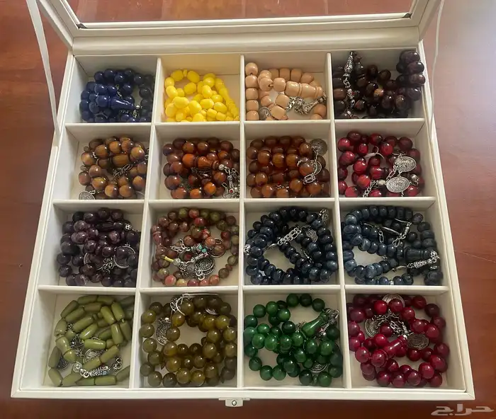 صندوق سبحة شنطة ومحفظة سبح 16 سبحه 0