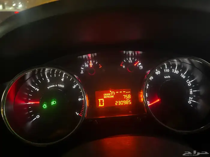 سيارة بيجو 1600 cc تربو موديل 2012 نظيف 0