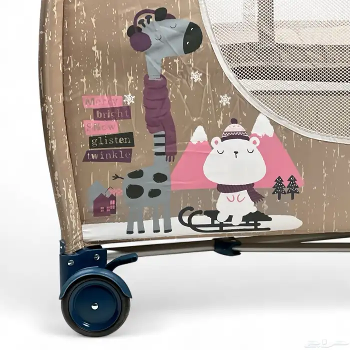 محبس مع سرير 2 في 1 - محبس للمواليد مع العاب برسومات مميزة 4