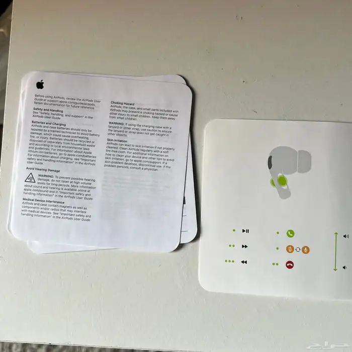 تم البيع   سماعات ابل آيربودز برو الجيل الثاني أصلية 7