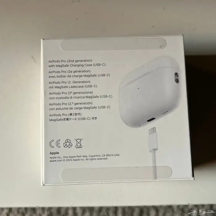 تم البيع   سماعات ابل آيربودز برو الجيل الثاني أصلية 4