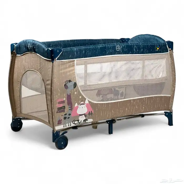 محبس مع سرير 2 في 1 - محبس للمواليد مع العاب برسومات مميزة 5