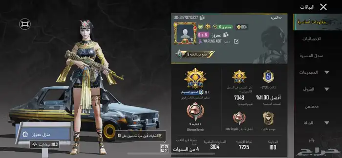 حساب ببجي للبيع 1