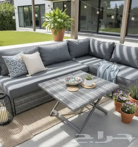 جلسة خارجية مكون من مقعدين ثنائي و طاولة صناعة صينية 0