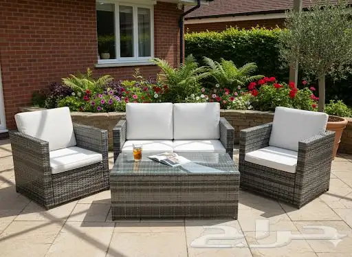 جلسة خارجية 4 أشخاص مع طاولة 0