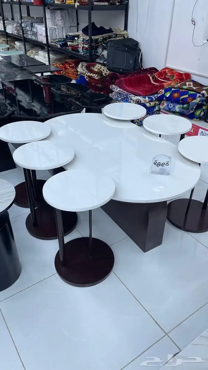 يوجدلدينا تفصيل طاولات ويوجد جاهزه طاولات طعام جاهزه تفصيل 37