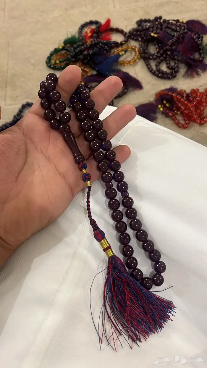 سبح زعفران ايراني وحده عليه و وحده علينا 5