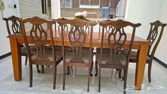 طاولة سفرة 8 كراسي للبيع 5