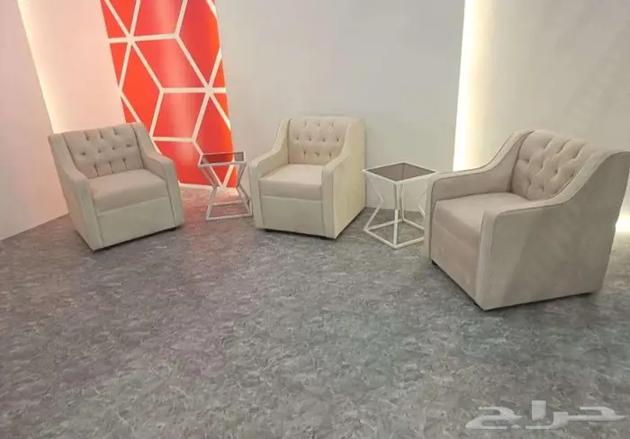 تاجير كنب ثلاثي وكنب فردي وكنب مخمل وكرسي ملكي 1