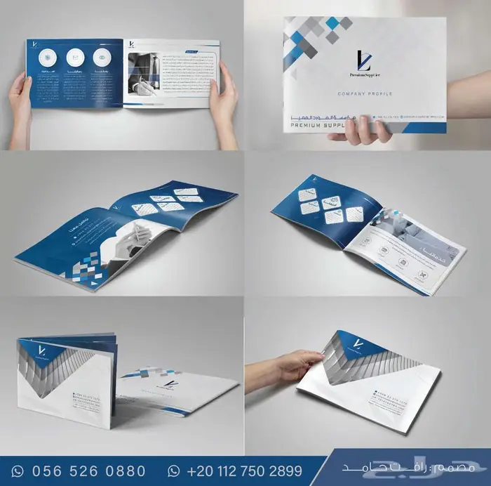 تصميم بروفايل مؤسسات وشركات - تصميم شعارات - وهوية بصرية 0