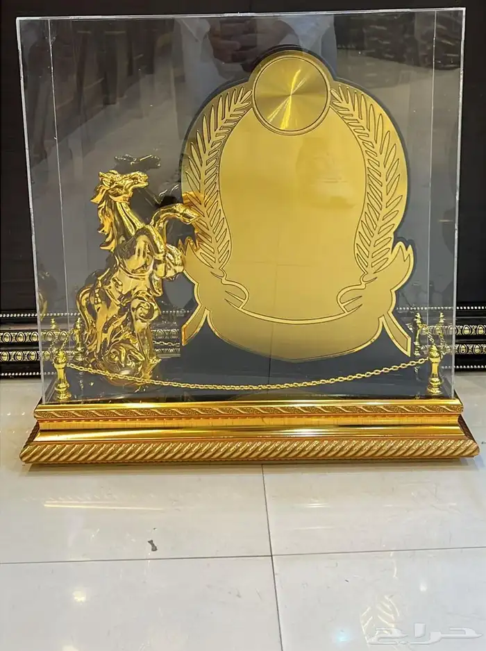 هدية بكس درع ملكي فاخر تصميم وكتابة نص وطباعة الصور وتوصيل 10