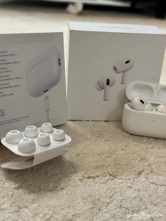 ايفون 15 برو   سماعة Air pods pro   كفر تيتانيوم من iphone 8