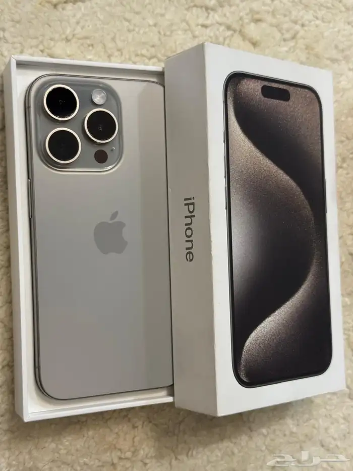 ايفون 15 برو   سماعة Air pods pro   كفر تيتانيوم من iphone 3