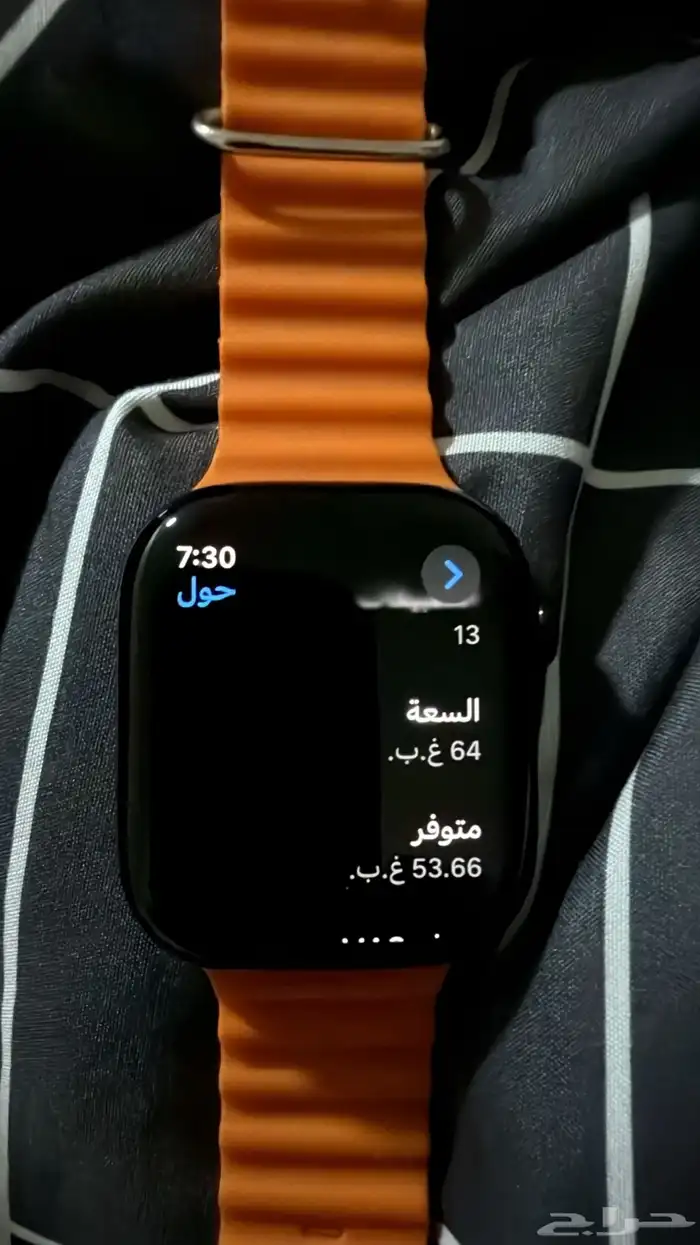 ساعة ابل الاصدار العاشر اخر اصدار لون اسود بكامل الملحقات 6