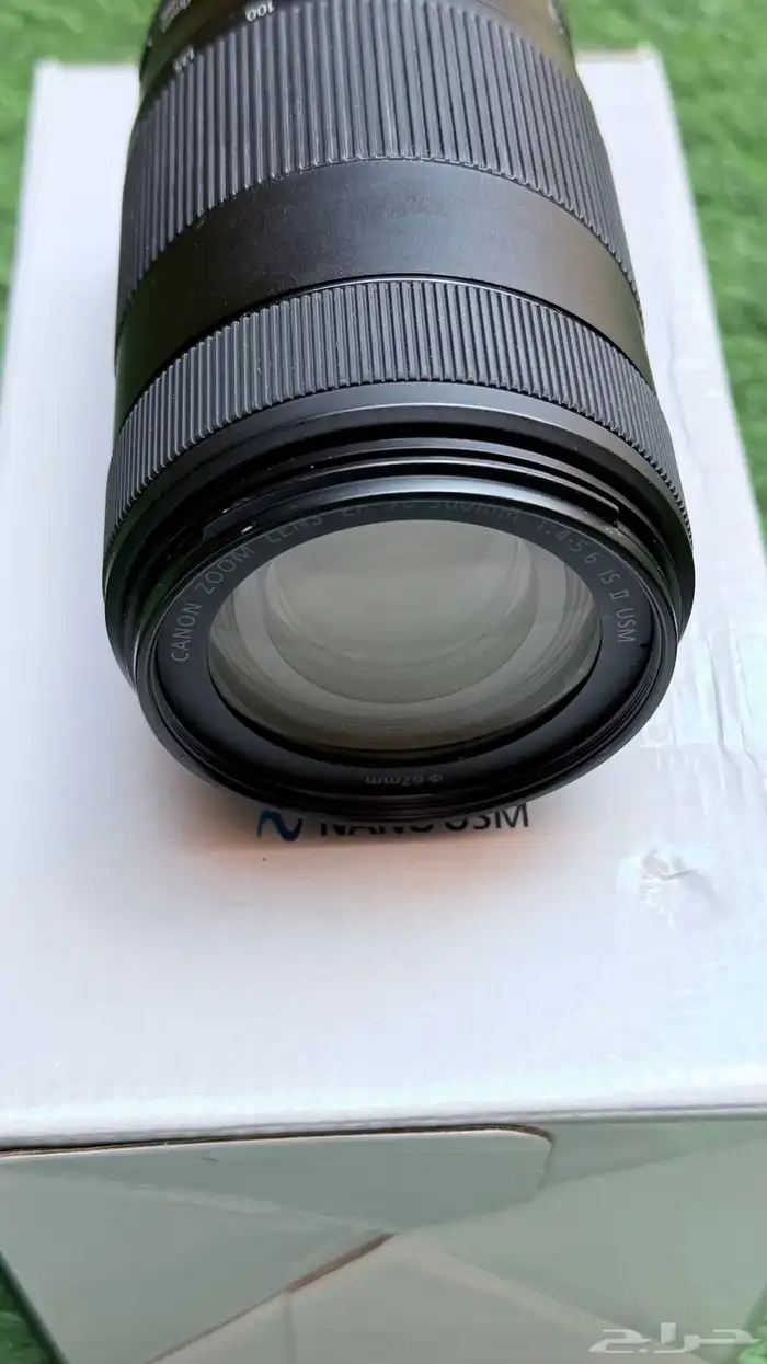 للبيع عدسة كانون EF 70-300 شبه جديدة وبالكرتون 9